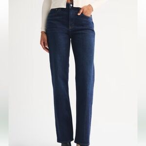 Abercrombie curve love 90s relaxed Jean with martini detail